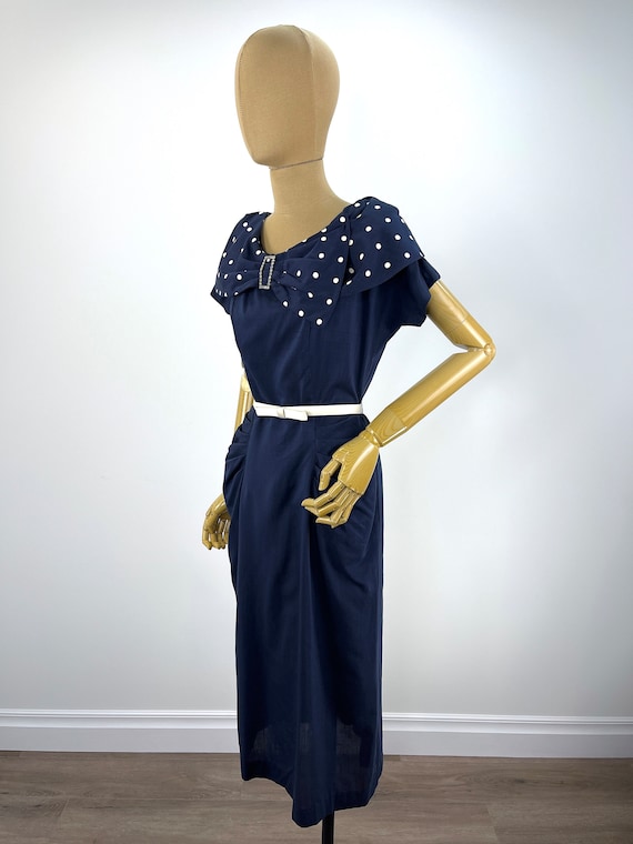 navy blue wiggle dress Fitted Dark Blue Wiggle Dress