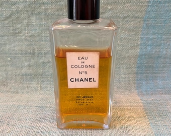 Vintage Chanel No 5 Eau de Colonia 2 fl oz – Fragancia coleccionable de los años 60