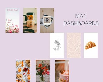 PER May Photo Dashboard Set | Printable Dashboards | Printable Inserts