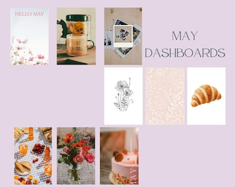 POCK May Photo Dashboard Set | Printable Planner Dashboards | Printable Inserts