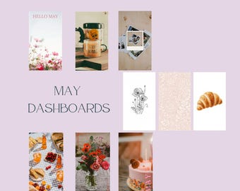 STANDARD May Photo Dashboard Set | Printable Planner Dashboards | Printable Inserts