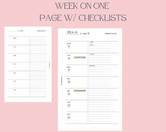 FC Compact Week On 1 Page with To-Do's