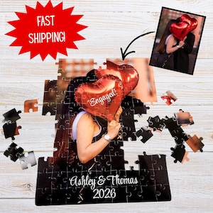 Personalized Photo Jigsaw Puzzles: Custom Family Keepsake - Valentine's Day Gift