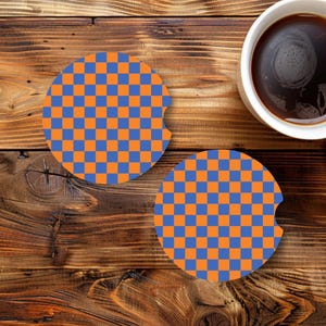 Cute Aesthetic Car Coasters, New Car Gift, Set of 2, Birthday Gifts, Stocking Stuffers, Gifts for Her, Gifts for New Driver