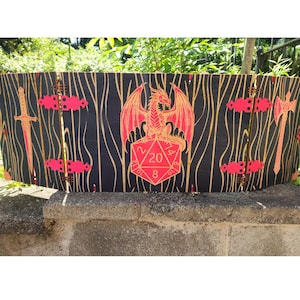 Laser Engraved Wooden DnD DM Screen