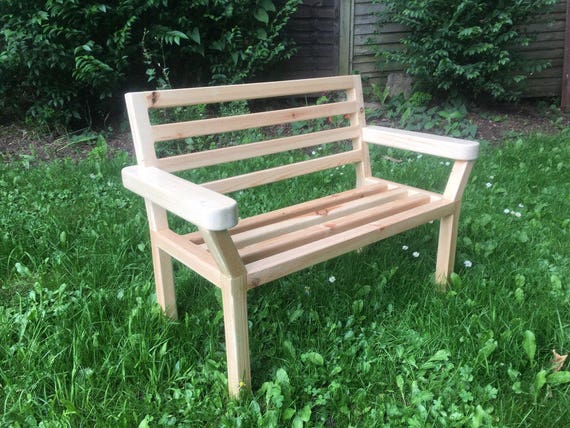 Kids Bench Patio Wooden Bench Outdoor Wooden Bench Very Etsy