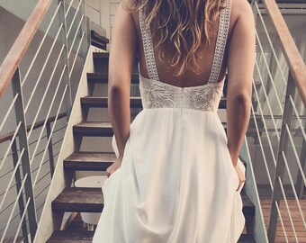 Crochet Open Back Wedding Dresses