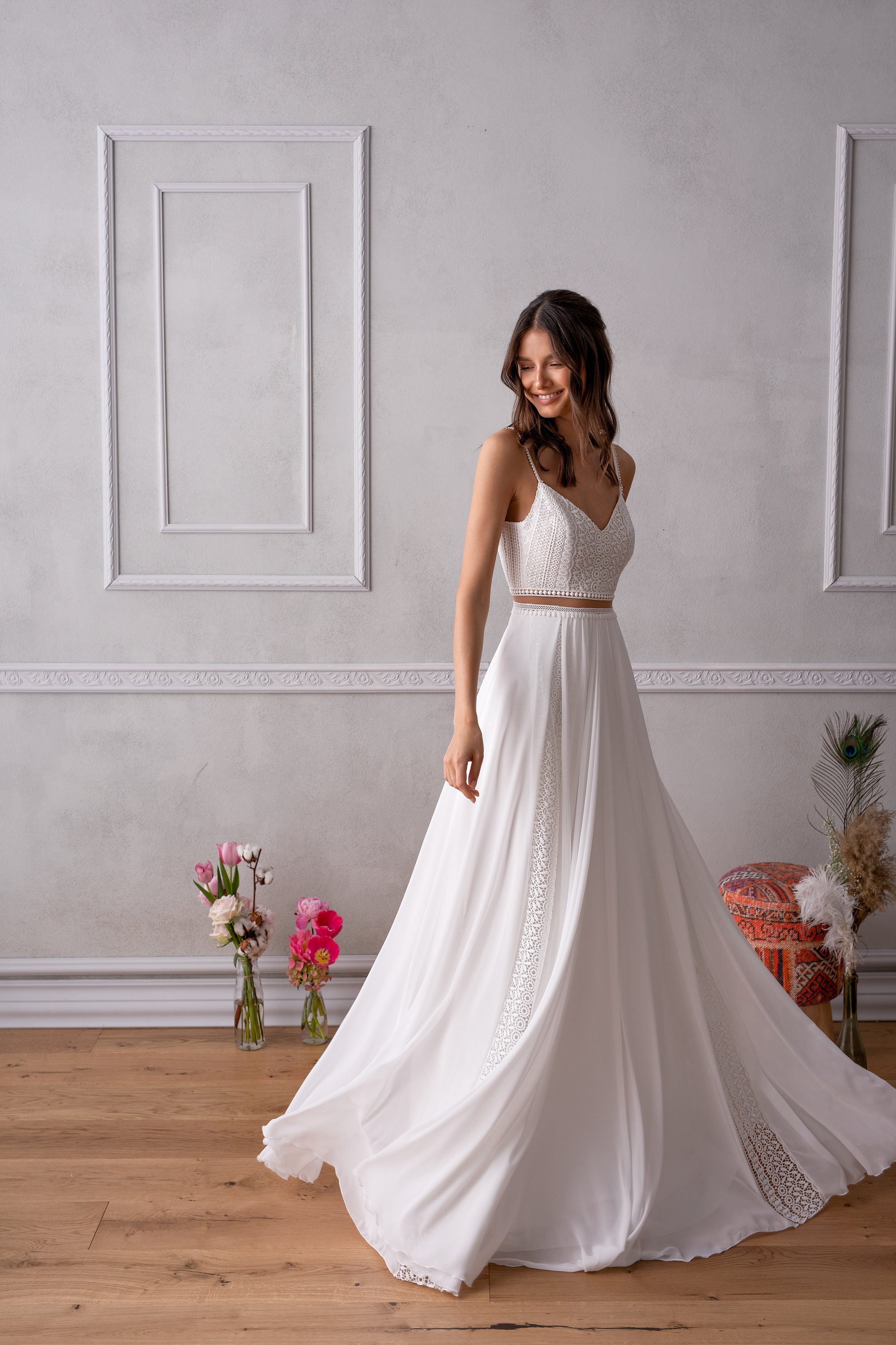 modern beach wedding dresses