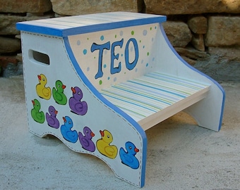 Sgabello Alto Per Bambini : Scalette e sgabelli per bambini etsy it