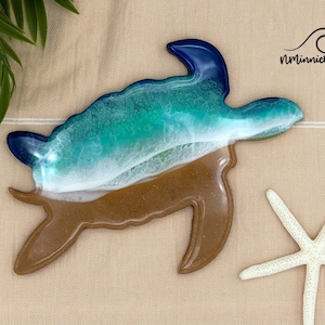 Sea Turtle Wall Art, Sea Turtle Decor, Bathroom Wall Art, Under the Sea, Coastal Wall Art, Living Room Decor, Wall Decor