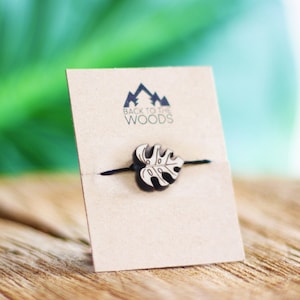 Wooden Monstera Deliciosa, Wooden Bracelet Gift, Friendship Bracelet, Walnut Bracelet, Monstera Leaf, Simple Jewelry, Engraved