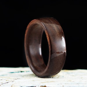 Wooden Ring Handmade From Walnut Wood Unisex
