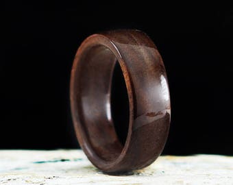 Wooden Ring Handmade From Walnut Wood Unisex