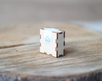 Unique Wooden Ring Box, Proposal Ring Box, BirchWood Ring Box, Raw Ring Box, Natural Ring Box, Unique Ring Box