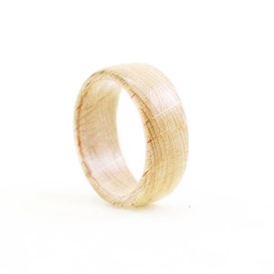 Wooden Ring Handmade From Birch Wood Unisex