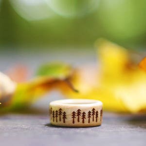 Wooden Ring Handmade From Maple and Walnut, Spruce, Spruce ring, Forest ring, Wooden ring, Handmade ring, Nature ring, engagement ring