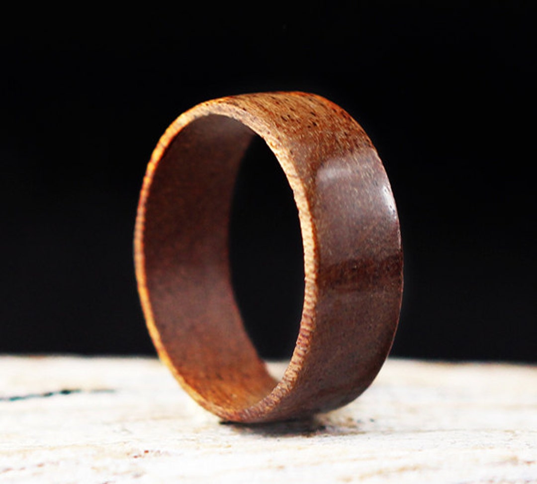 Wooden Ring Handmade From Cherry Wood Unisex - Etsy