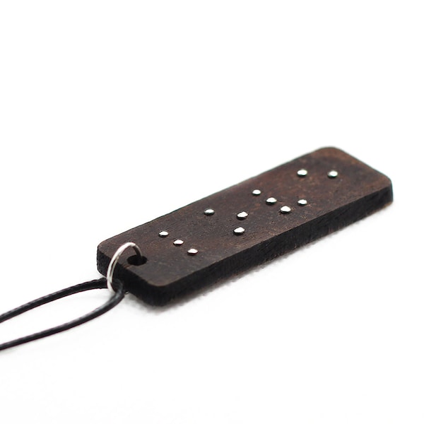 Houten Braille Woord Hanger Sensorisch