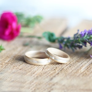 Silver and Wood Ring, Wooden Wedding Ring, Maple Wood Ring, Handmade Ring, Light Wooden Ring, Waterproof Wood Ring, Bright ring
