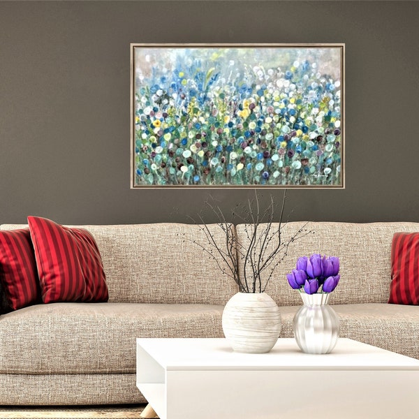 Large Aqua Wall Art Etsy