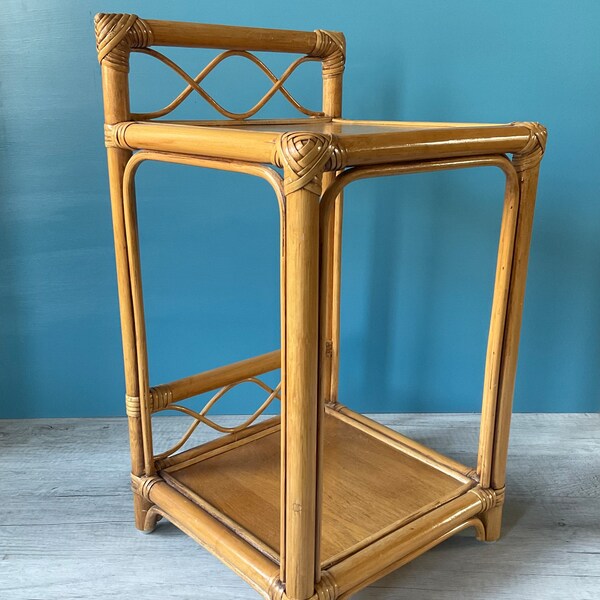 Bamboo Bedside Table Etsy UK