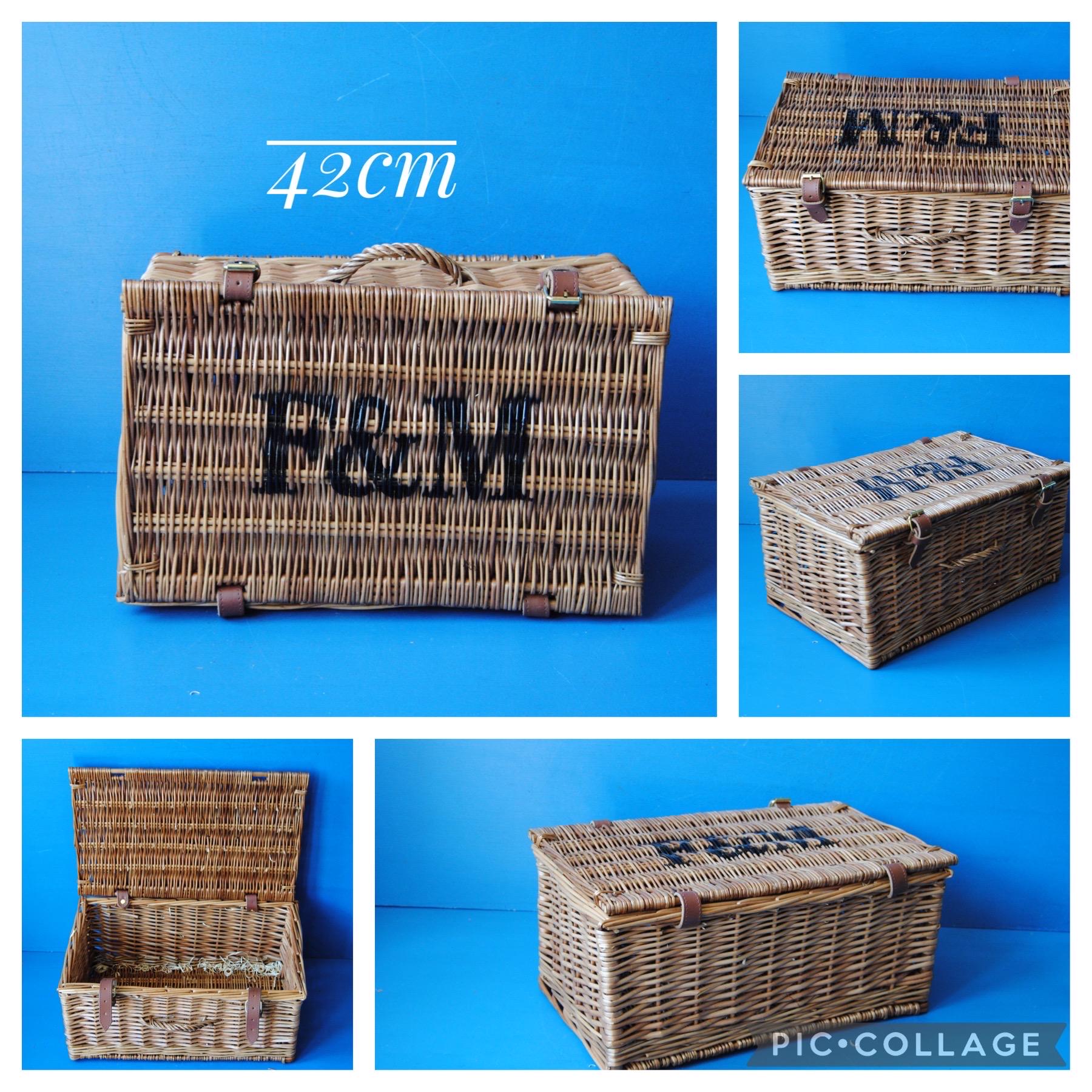 Fortnum and Mason Wicker Hamper Basket: Farmhouse Storage, XL to