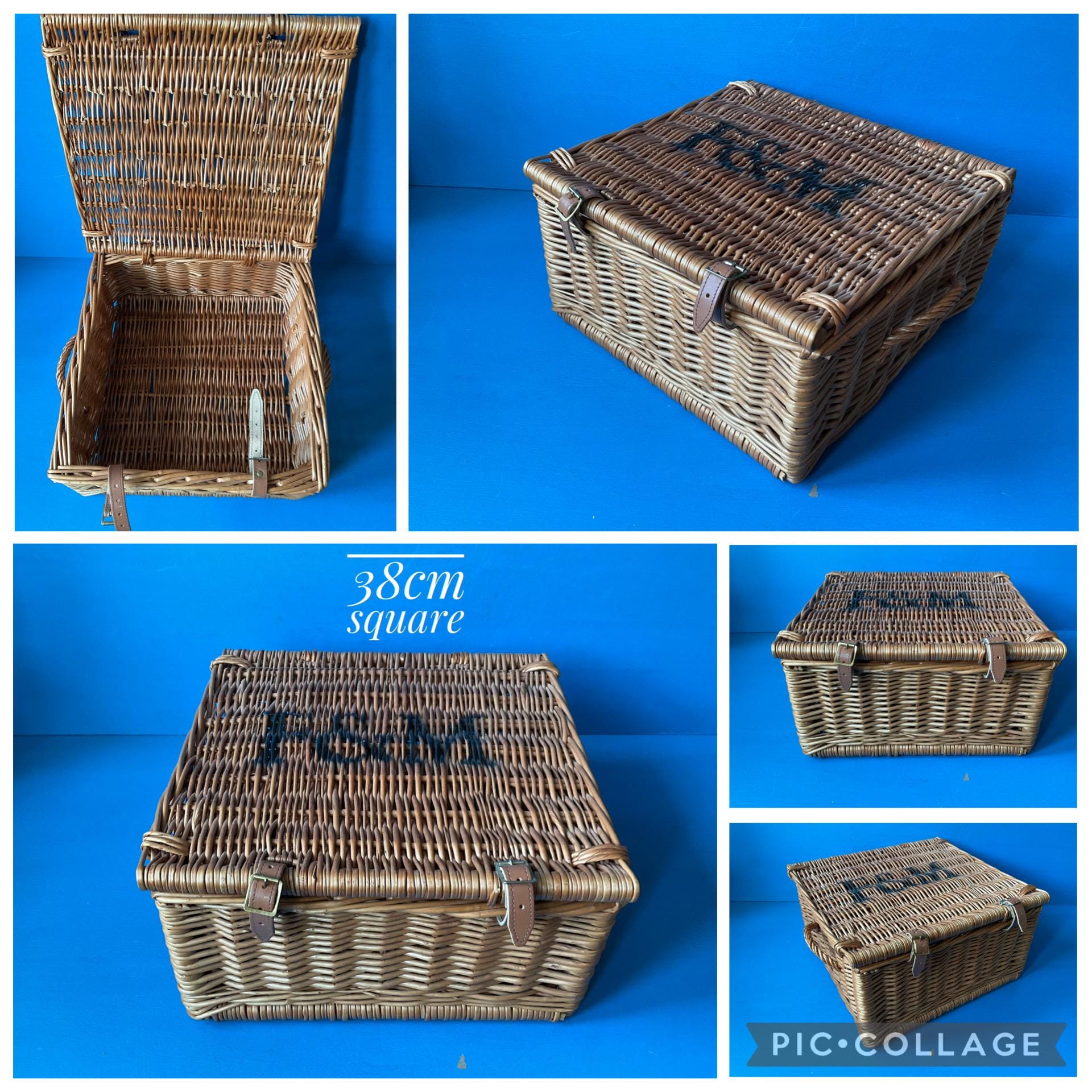 Fortnum and Mason Wicker Hamper Basket: Farmhouse Storage, XL to