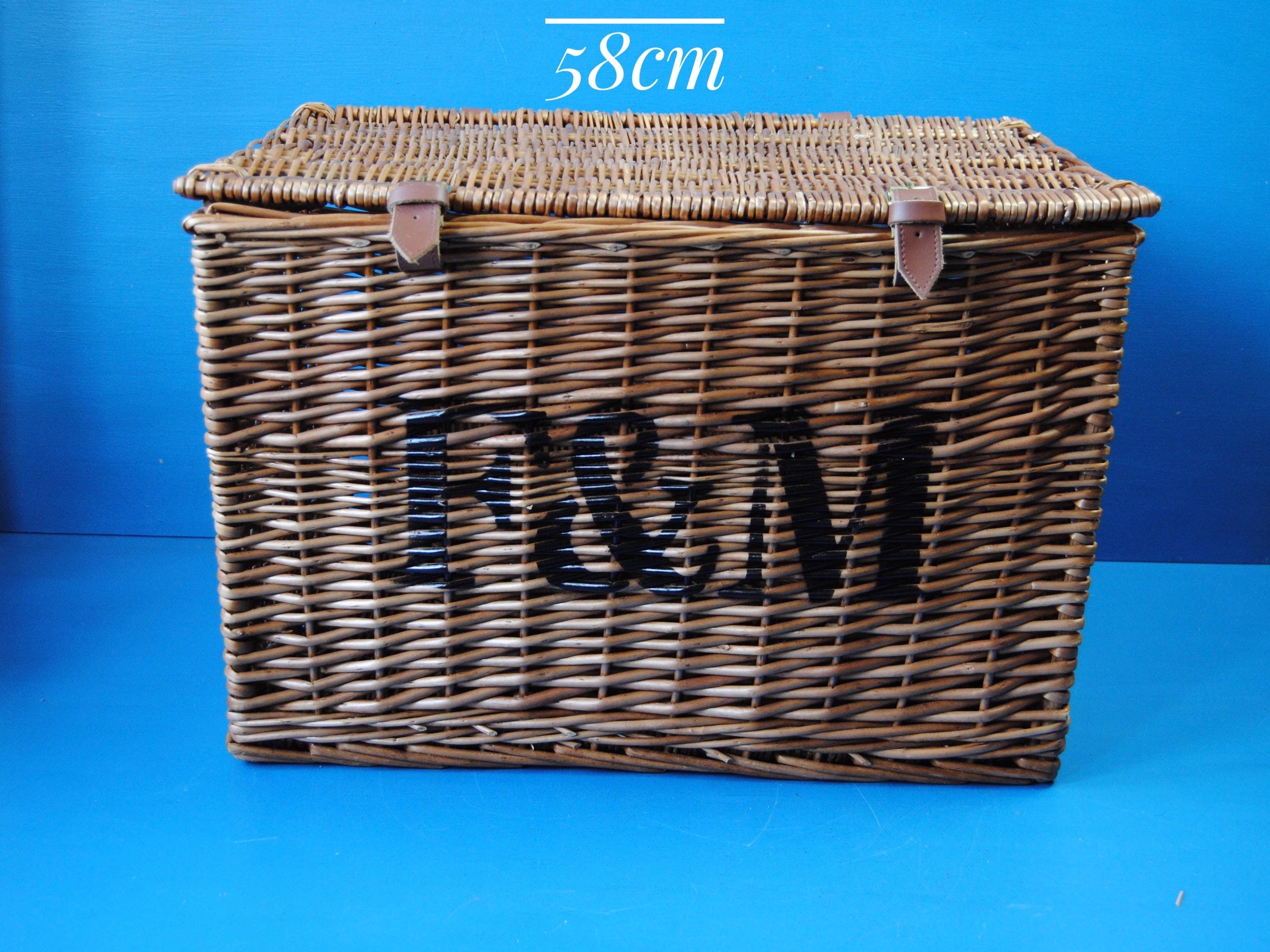 Fortnum and Mason Wicker Hamper Basket: Farmhouse Storage, XL to