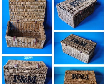 Fortnum and Mason Wicker Hamper Basket: Farmhouse Storage, XL to