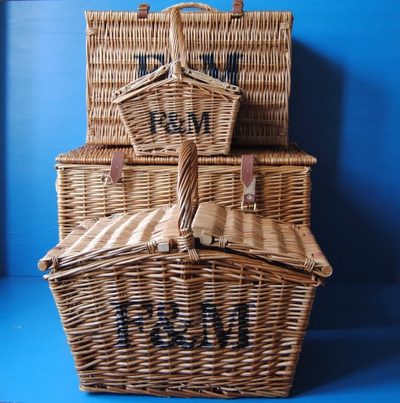 Fortnum and Mason Wicker Hamper Basket: Farmhouse Storage, XL to