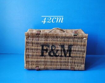 Fortnum and Mason Wicker Hamper Basket: Farmhouse Storage, XL to
