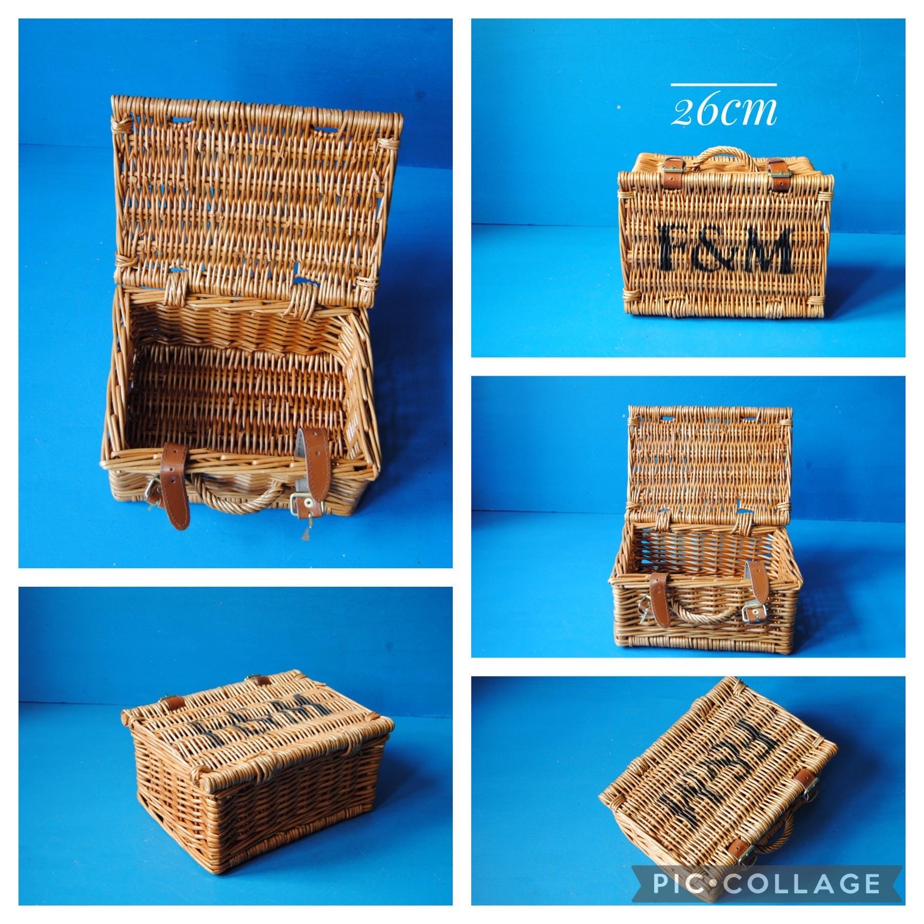 Fortnum and Mason Wicker Hamper Basket: Farmhouse Storage, XL to