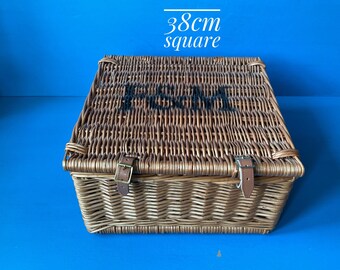 Fortnum and Mason Wicker Hamper Basket: Farmhouse Storage, XL to