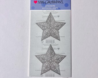 Mrs.Grossman’s Silhouette Large Silver Star NIP