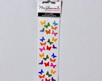 Mrs.Grossman’s Mini Opal Butterflies 2 Strips Limited Edition New