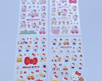 Vintage Hello Kitty Vintage Sanrio Sanrio Stickers 1980s Hello Kitty  Stickers -  Hong Kong