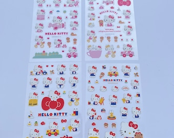 4 Sanrio Hello Kitty Stickers Assorted lot official licensed