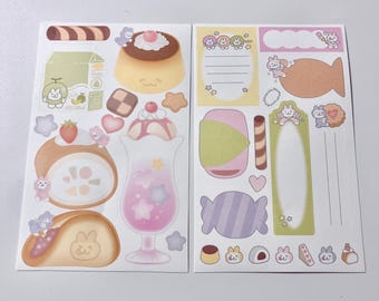 2 Dessert Stickers Assorted lot