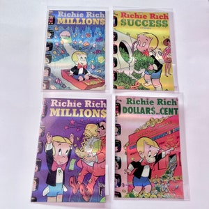 Lot de cartes postales holographiques Richie Rich sous licence officielle