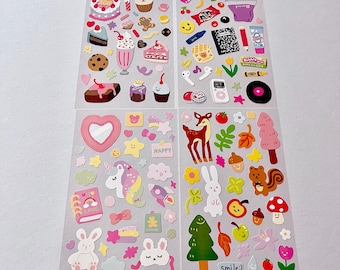 4 Animal Objet Stickers