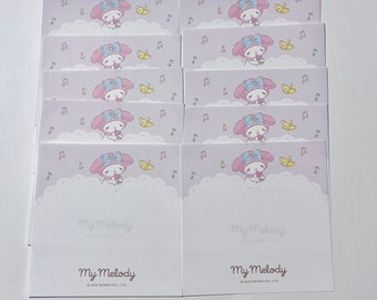 10 Sanrio My Melody Memo Official Licensed