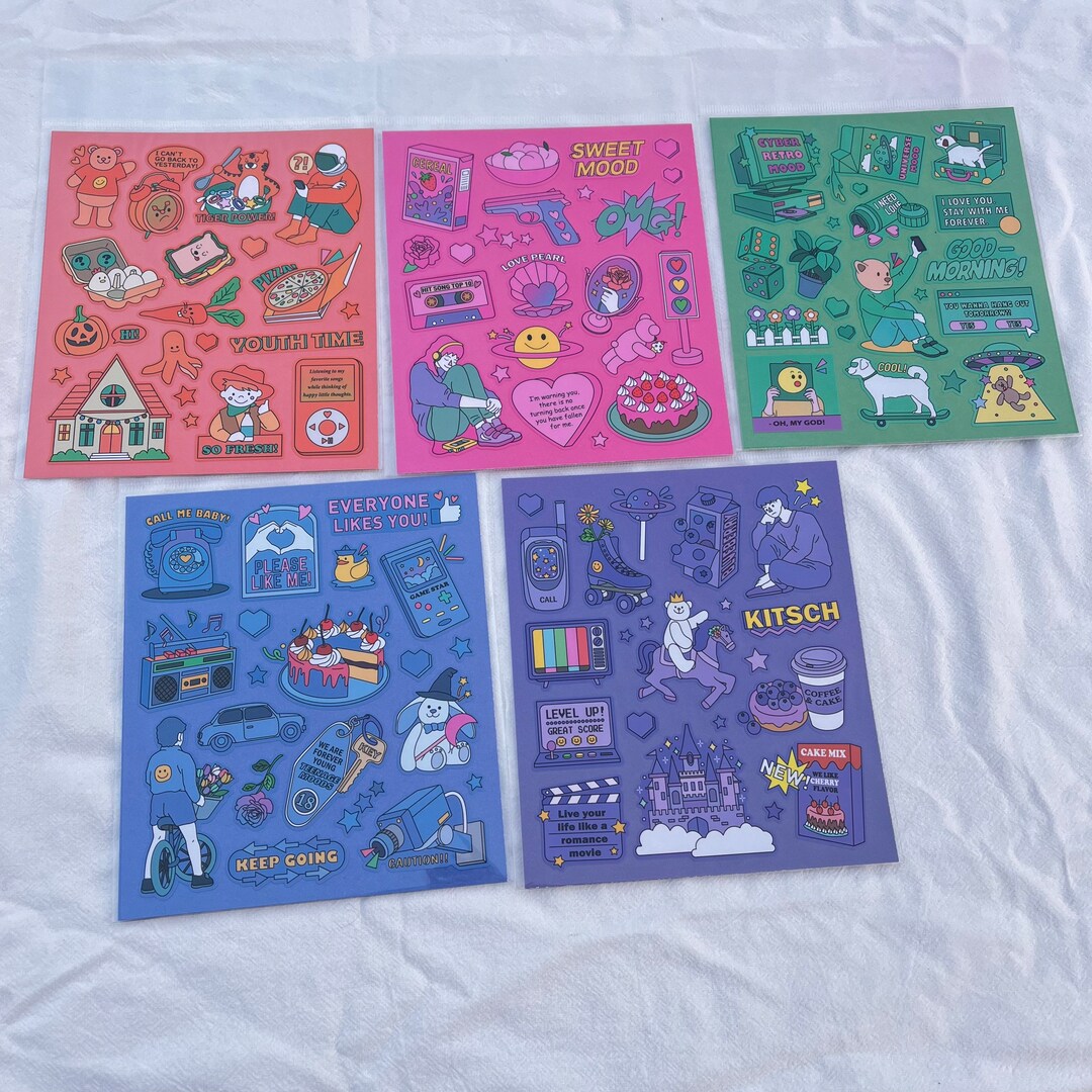 5 Color Point Stickers Lot - Etsy
