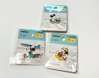 3 New Disney Mouse Mouse Pin Buttons Official Licensed