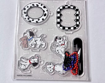 1 Disney 101 Dalmatians Photo frame Acrylic Keyring Keychain Official Licensed NIP