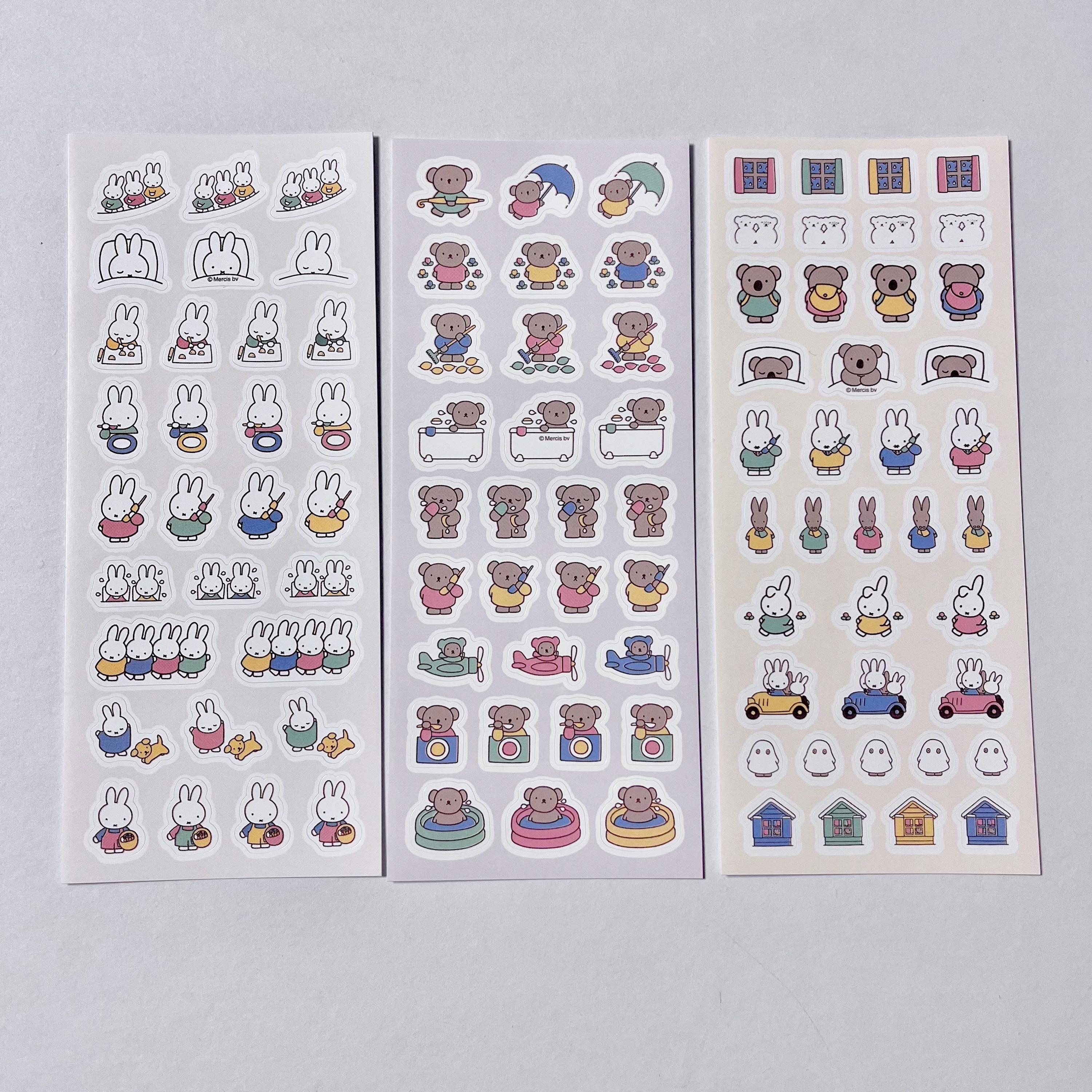 3 Miffy Daily Stickers Official Licensed