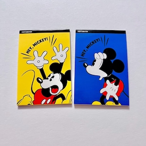 2 Disney Mickey Mouse Postcards Books Assorted lot official licensed