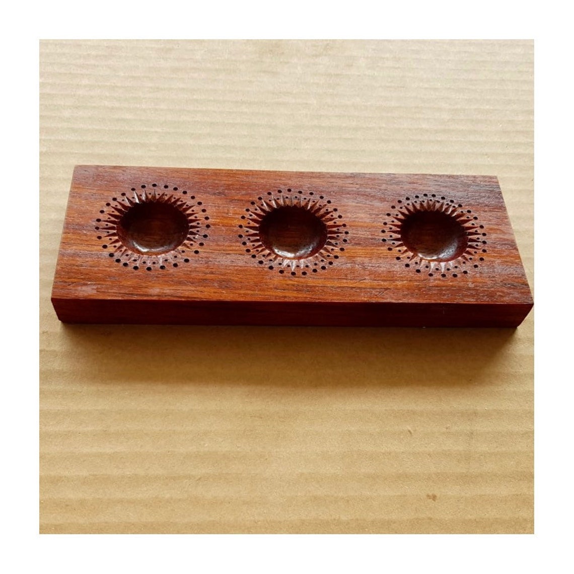 Triple Ravioli Mold Hand Carved Wooden Ravioli Mold Etsy
