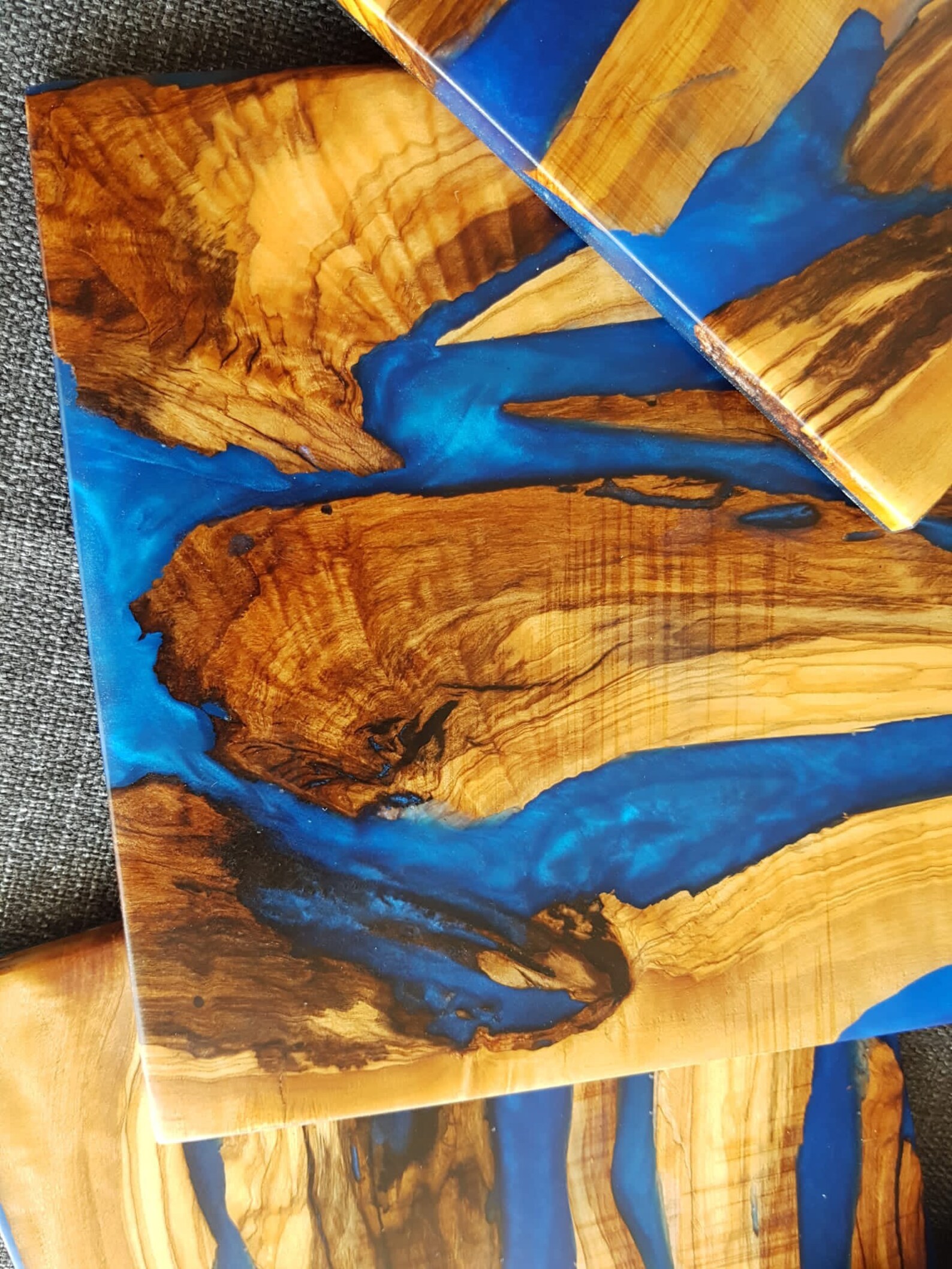 Wood and Resin Table Mat Resin Table Mat Etsy