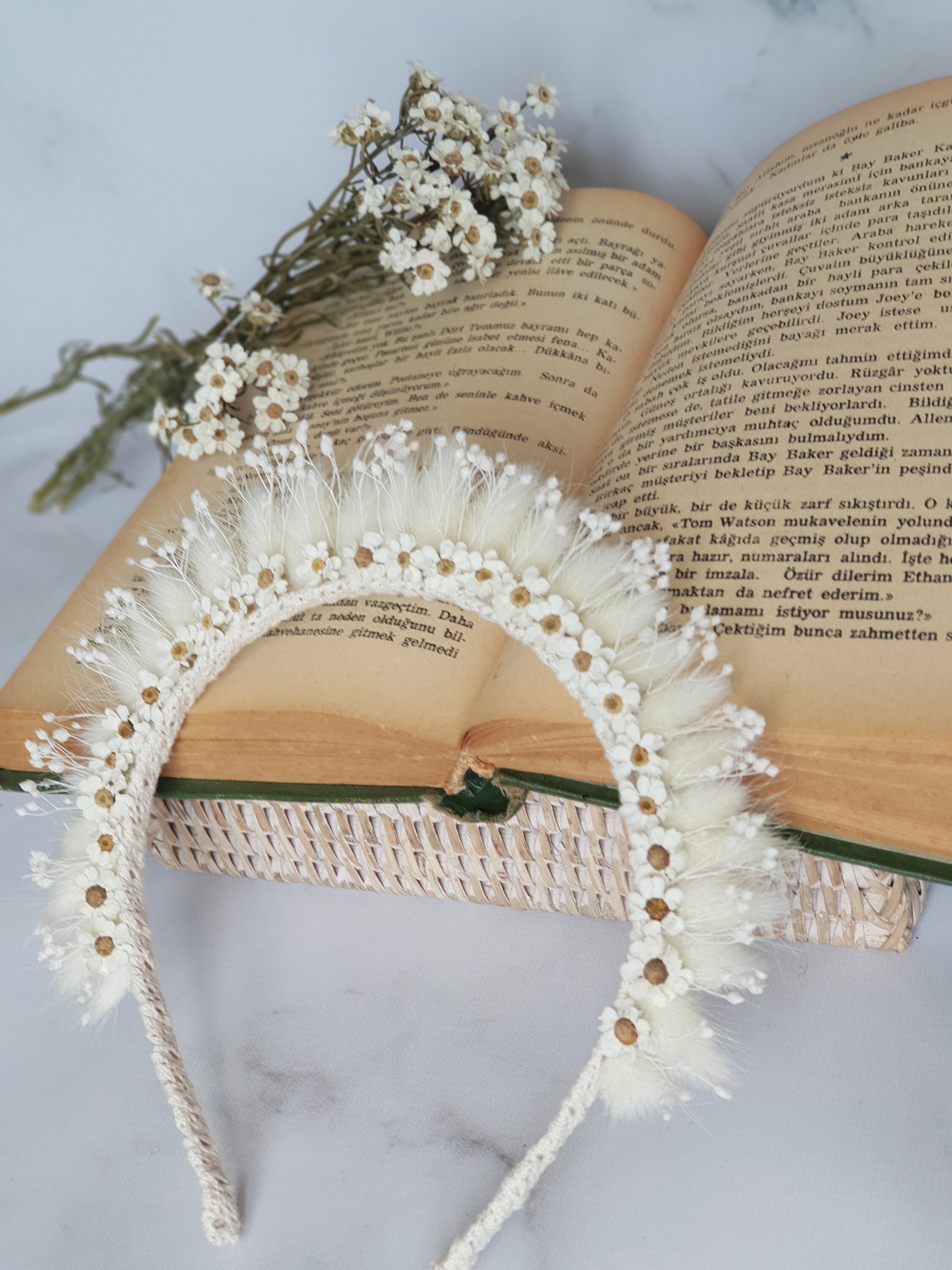 Dried Flower Tiara Bridal Tiara Wedding Tiara Made of Etsy