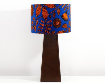 Wax Print Lampshade; African Lampshade; Lampshade Table Lamp